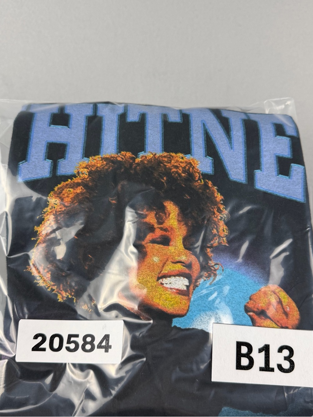 Whitney Houston Black Graphic Short Sleeve Tee - Icon Portrait - Picture 6 of 6